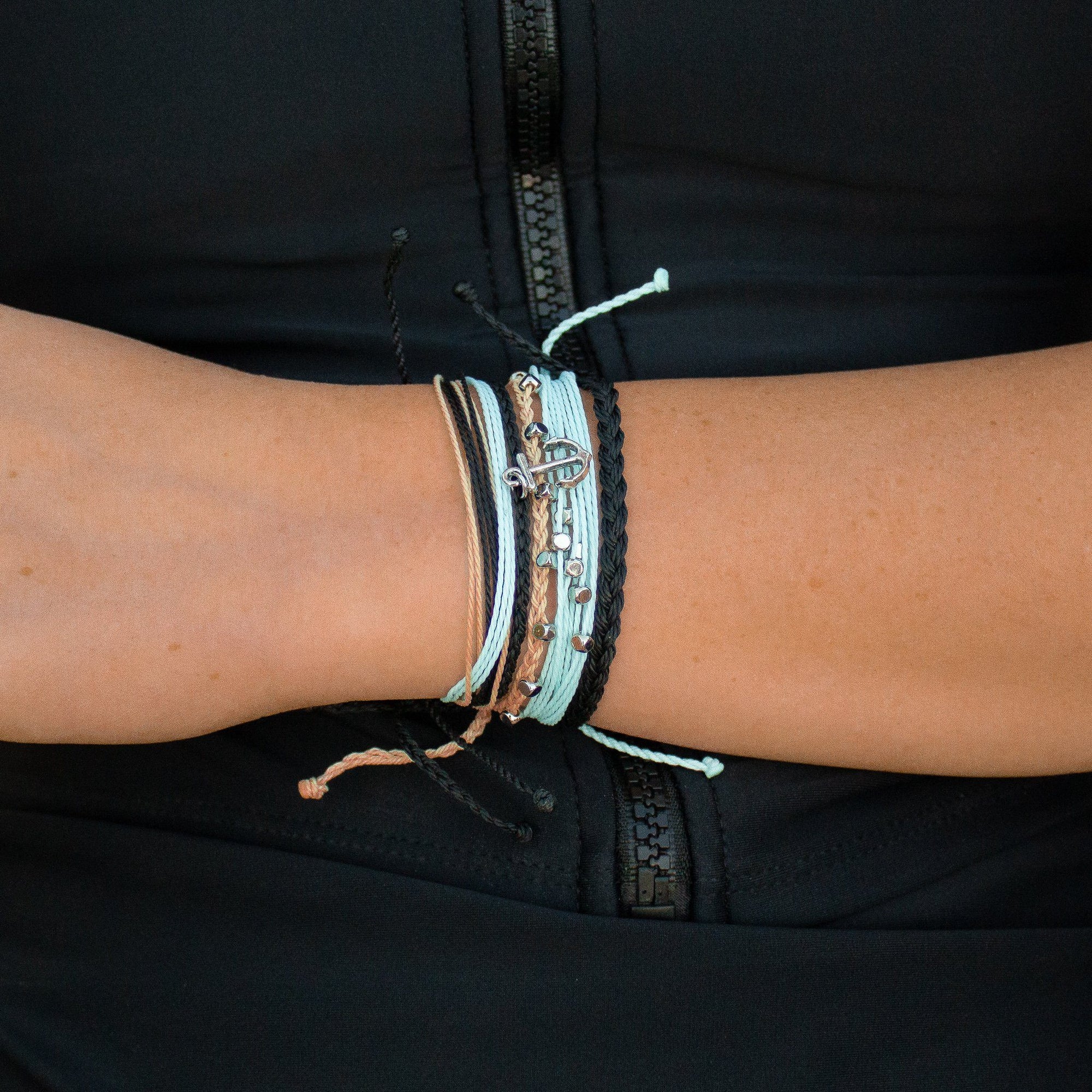 anchor bracelet from Nakana Bracelet's OG collection on a white background